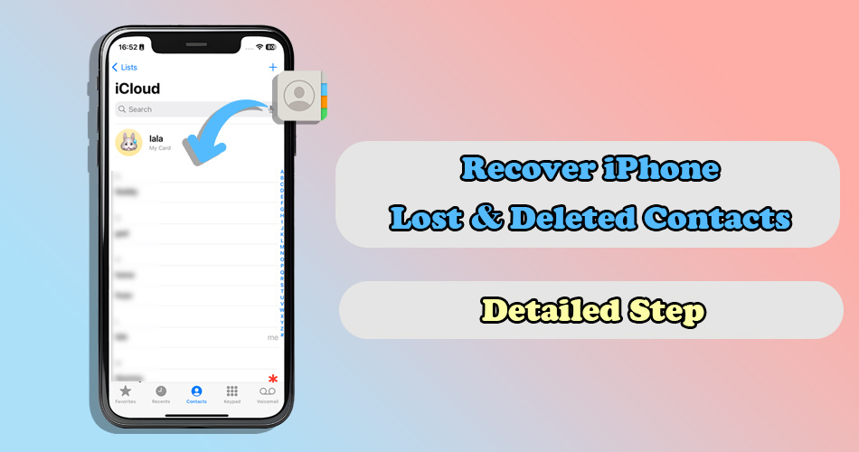 recover iPhone contacts