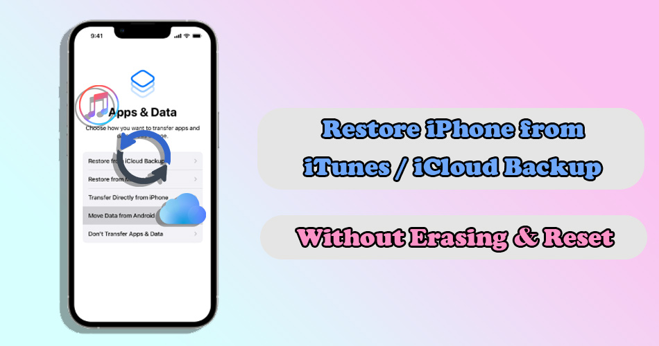 restore iphone from backup without erasing