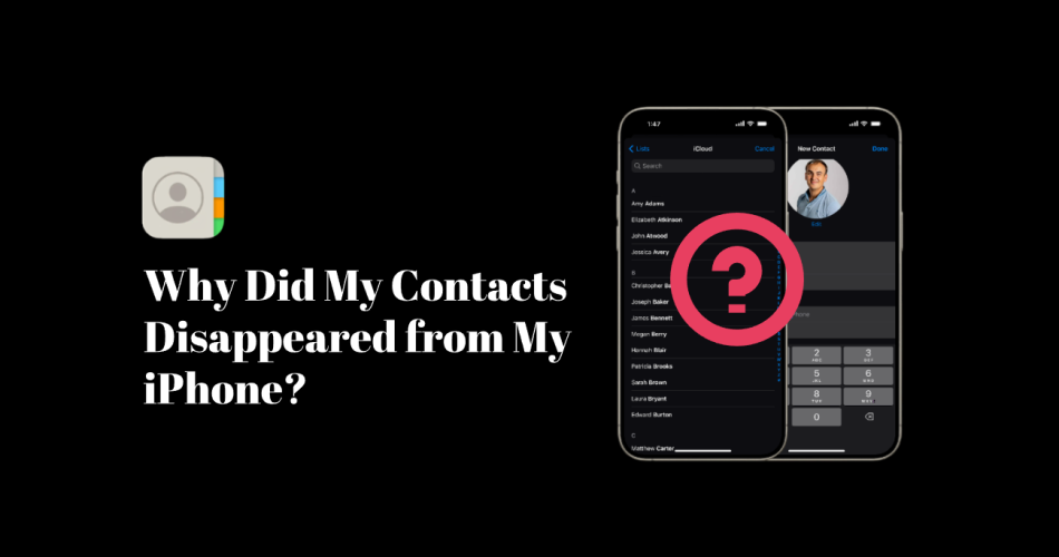 iphone contacts disappeared